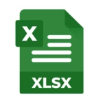 spreadsheets office: xls, xlsx android application logo